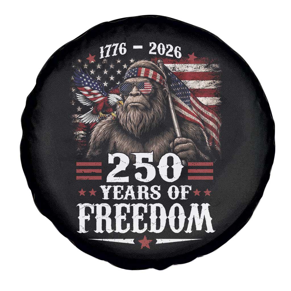 Bigfoot 250 Years Of Freedom Spare Tire Cover Patriotic Sasquatch Lover