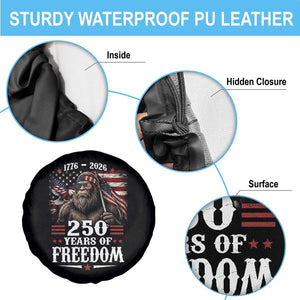 Bigfoot 250 Years Of Freedom Spare Tire Cover Patriotic Sasquatch Lover