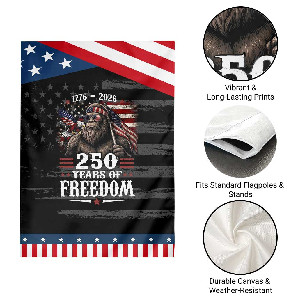 Bigfoot 250 Years Of Freedom Patriotic Garden Flag Sasquatch Lover TS12 Print Your Wear