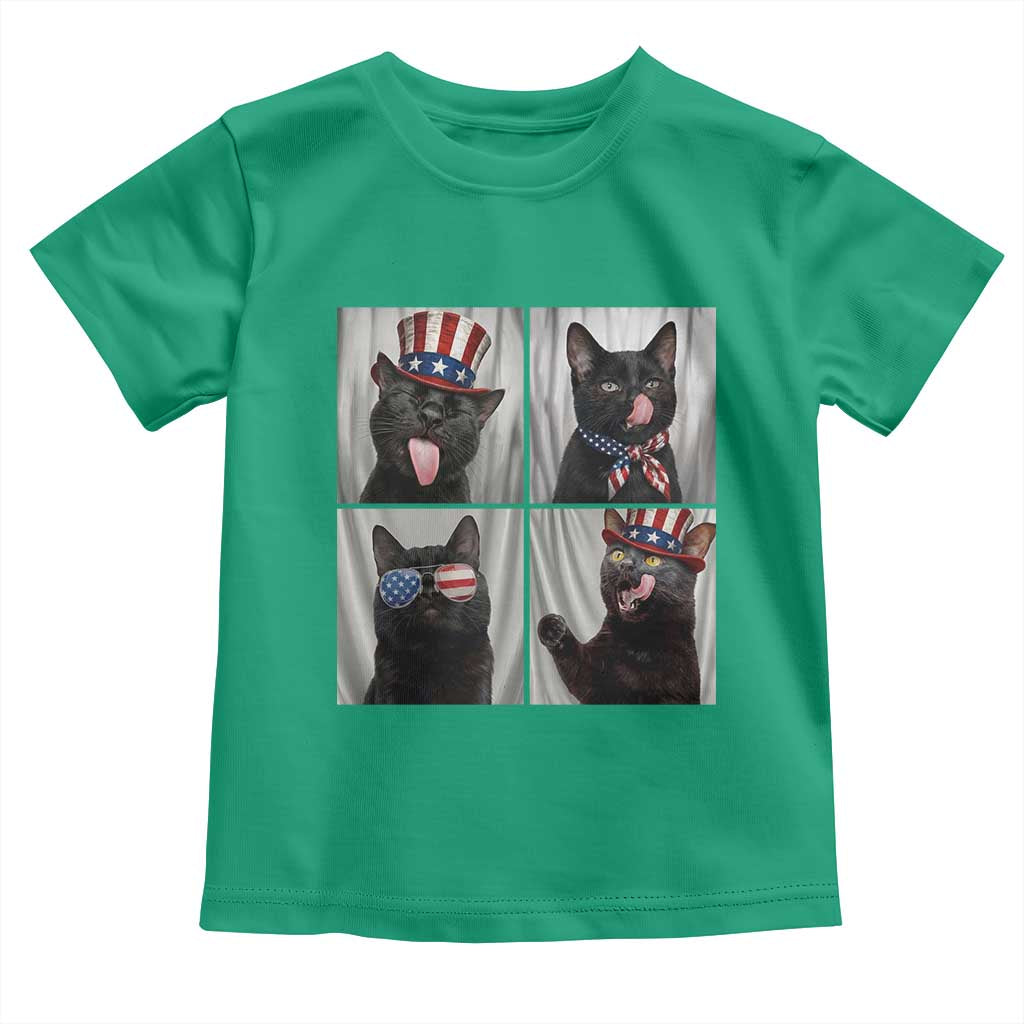 Funny Patriotic Black British Shorthair Cat Selfie Toddler T Shirt TS12 Irish Green Print Your Wear