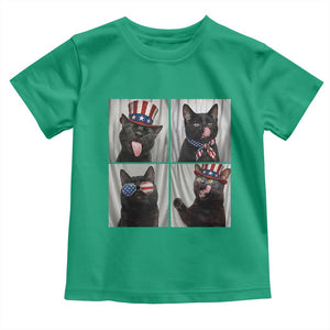 Funny Patriotic Black British Shorthair Cat Selfie Toddler T Shirt TS12 Irish Green Print Your Wear