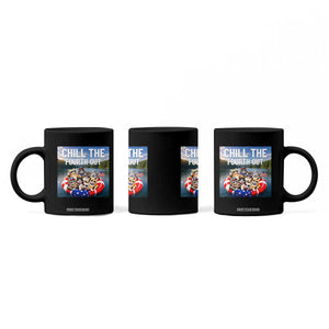 Funny Americana Cat Squad Coffee Mug Chill The Fourth Out