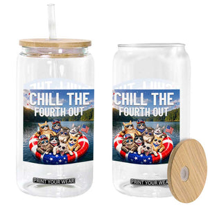 Funny Americana Cat Squad Glass Can Chill The Fourth Out TS12 Print Your Wear