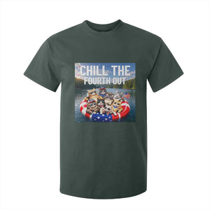 Funny Americana Cat Squad T Shirt For Kid Chill The Fourth Out