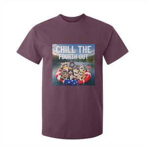 Funny Americana Cat Squad T Shirt For Kid Chill The Fourth Out