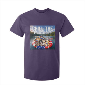 Funny Americana Cat Squad T Shirt For Kid Chill The Fourth Out
