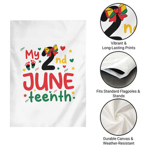 My Second Juneteenth Garden Flag African American Baby Freedom Day