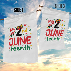 My Second Juneteenth Garden Flag African American Baby Freedom Day