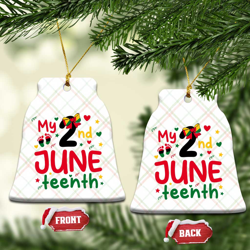 My Second Juneteenth Ceramic Ornament African American Baby Freedom Day