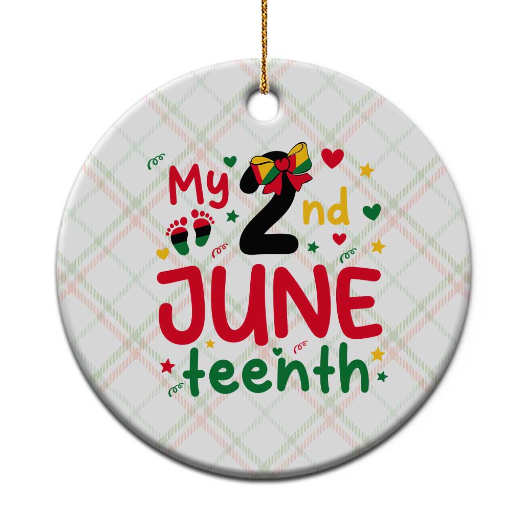 My Second Juneteenth Ceramic Ornament African American Baby Freedom Day