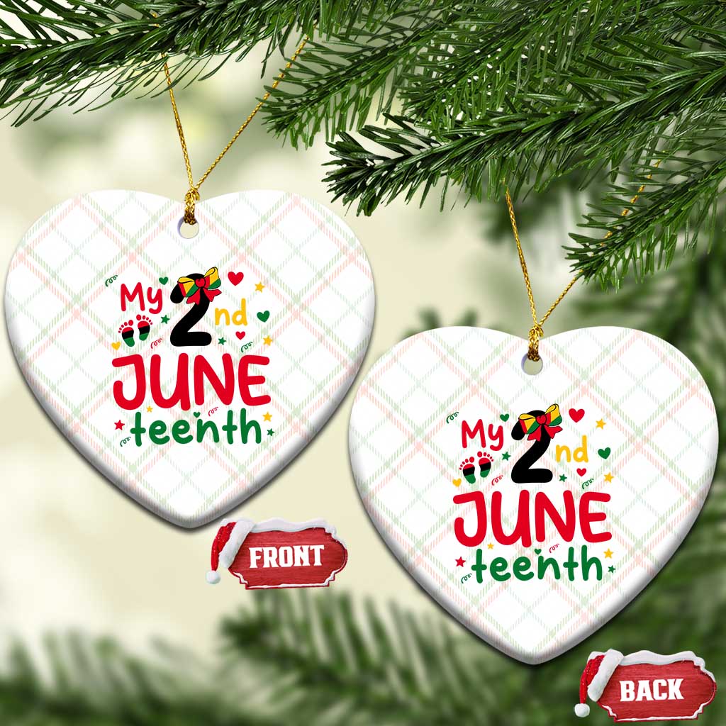 My Second Juneteenth Ceramic Ornament African American Baby Freedom Day