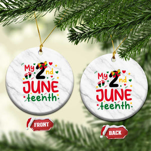 My Second Juneteenth Ceramic Ornament African American Baby Freedom Day