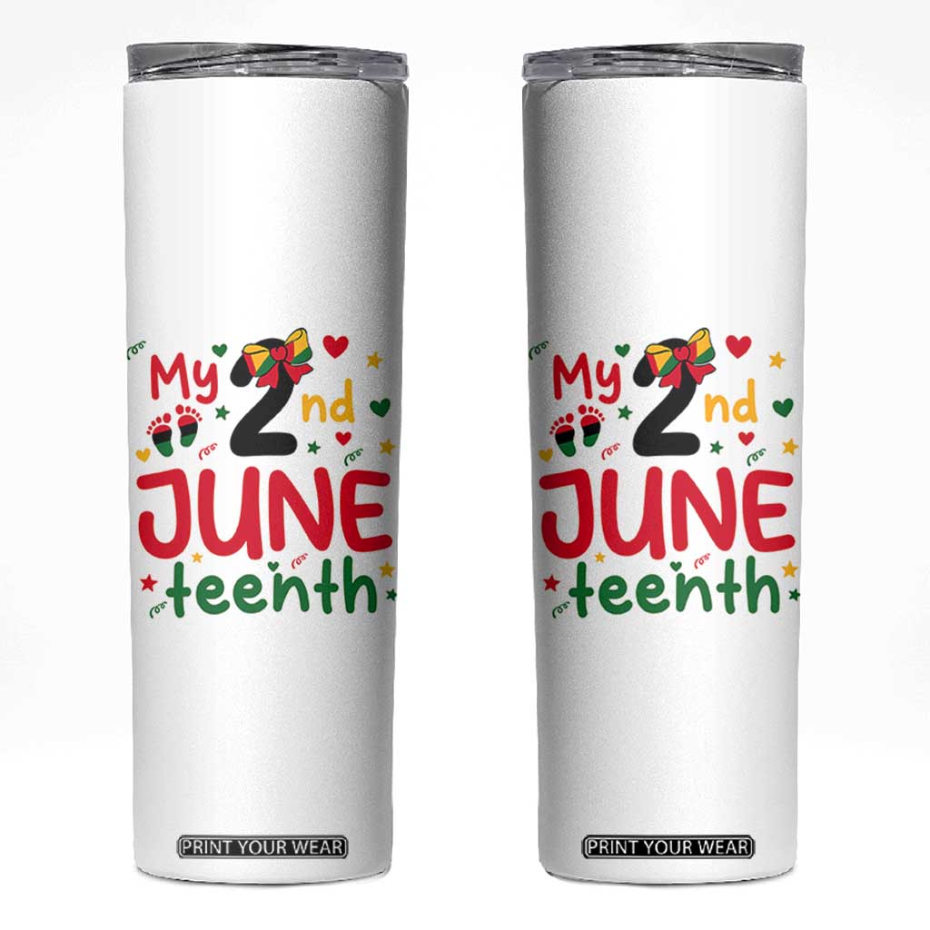 My Second Juneteenth Skinny Tumbler African American Baby Freedom Day