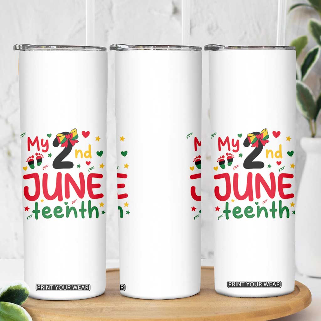 My Second Juneteenth Skinny Tumbler African American Baby Freedom Day TS12 Print Your Wear