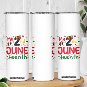 My Second Juneteenth Skinny Tumbler African American Baby Freedom Day TS12 Print Your Wear