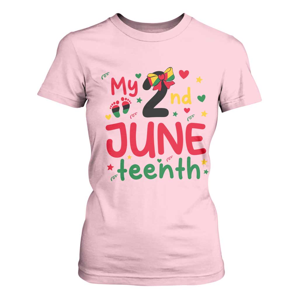 My Second Juneteenth T Shirt For Women African American Baby Freedom Day TS12 Light Pink Print Your Wear