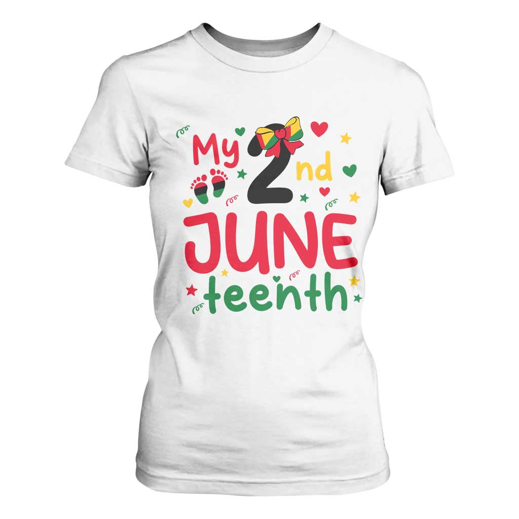 My Second Juneteenth T Shirt For Women African American Baby Freedom Day TS12 White Print Your Wear