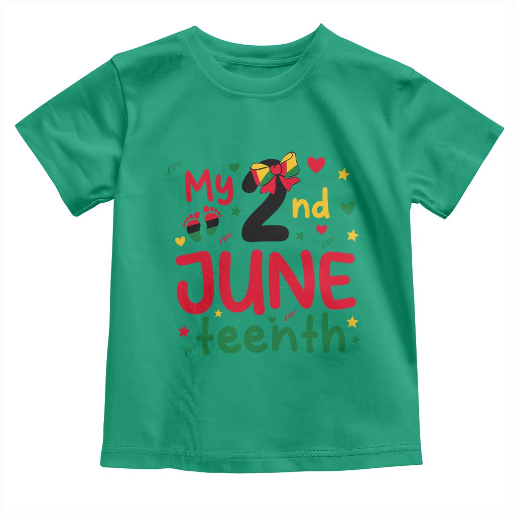 My Second Juneteenth Toddler T Shirt African American Baby Freedom Day TS12 Irish Green Print Your Wear