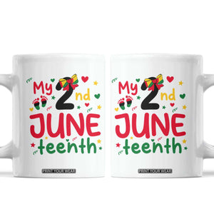 My Second Juneteenth Coffee Mug African American Baby Freedom Day