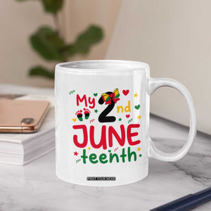 My Second Juneteenth Coffee Mug African American Baby Freedom Day