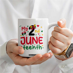 My Second Juneteenth Coffee Mug African American Baby Freedom Day