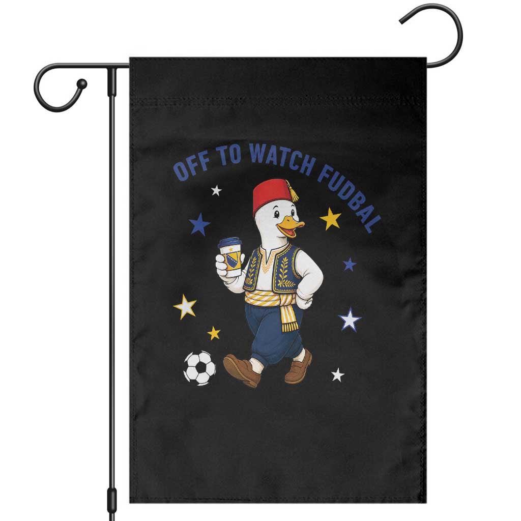 Funny Bosnia Goose Soccer Fan Gift Garden Flag Off To Watch Fudbal TS12 Black Print Your Wear