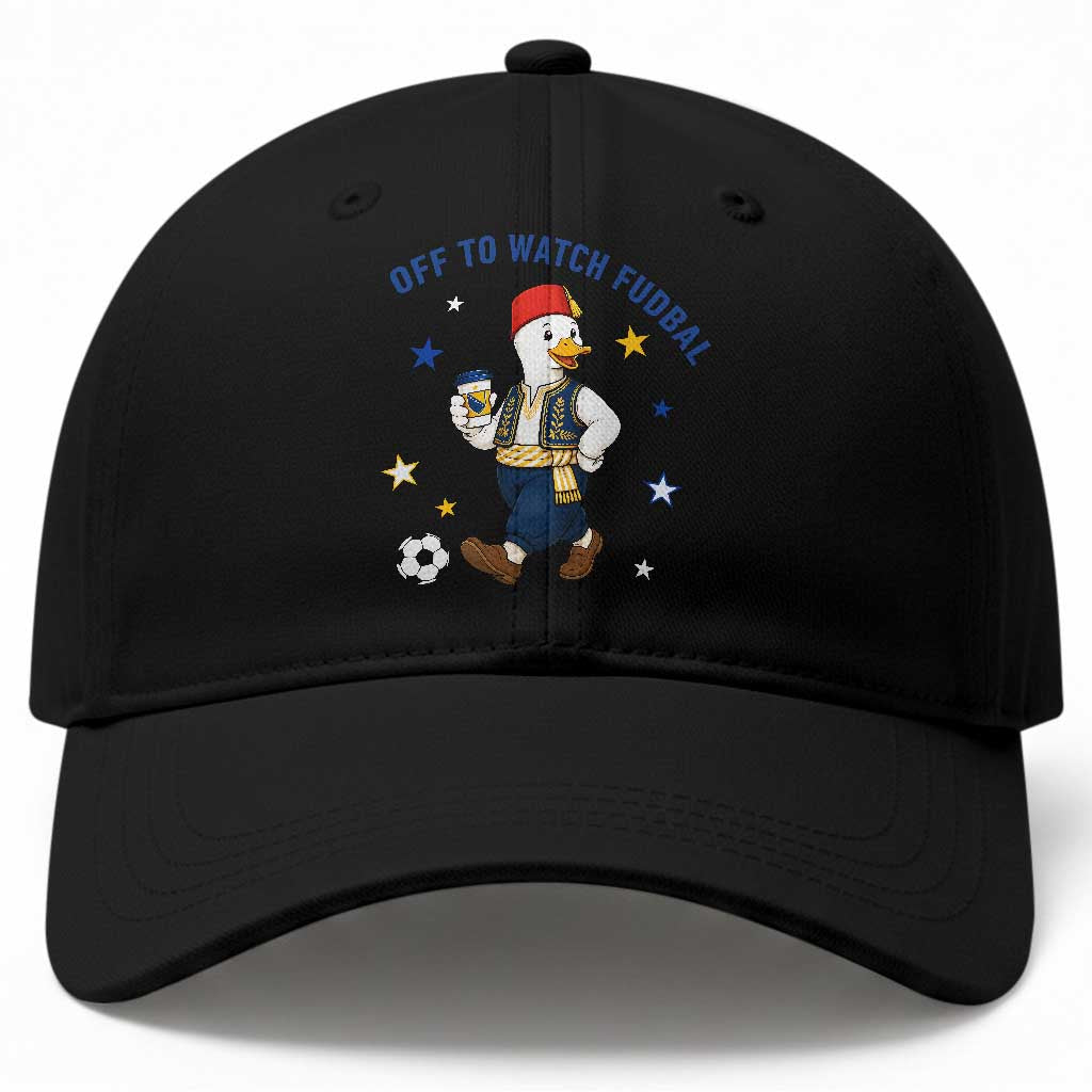 Funny Bosnia Goose Soccer Fan Gift Baseball Cap Off To Watch Fudbal