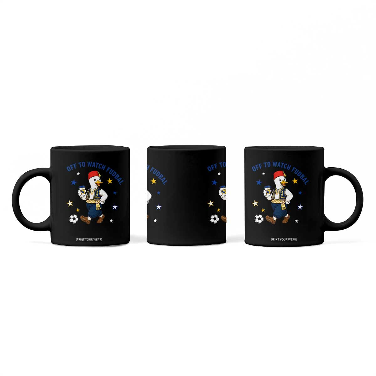 Funny Bosnia Goose Soccer Fan Gift Coffee Mug Off To Watch Fudbal