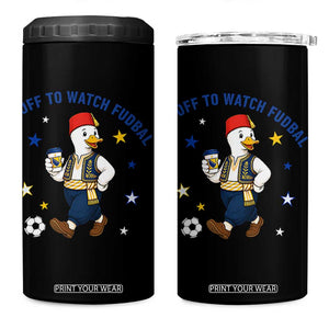 Funny Bosnia Goose Soccer Fan Gift 4 in 1 Can Cooler Tumbler Off To Watch Fudbal
