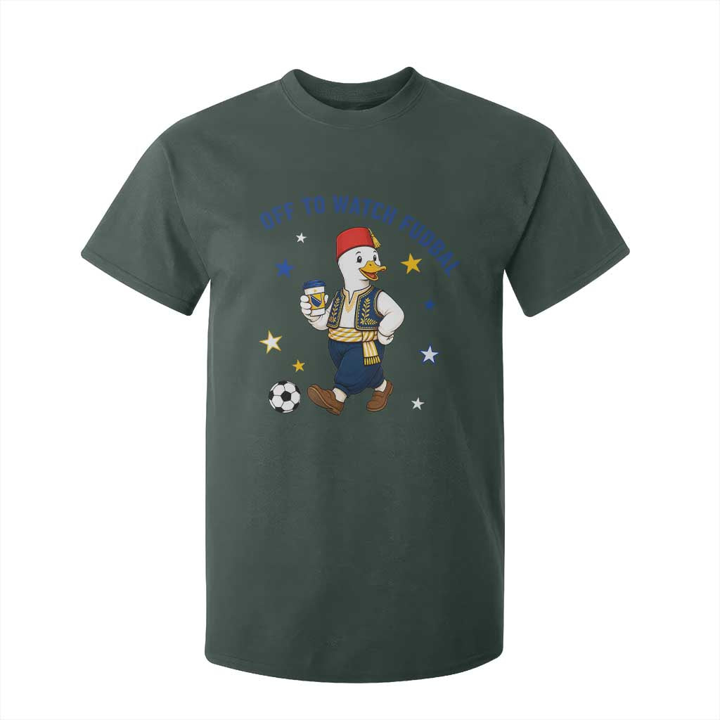 Funny Bosnia Goose Soccer Fan Gift T Shirt For Kid Off To Watch Fudbal