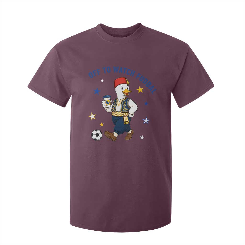Funny Bosnia Goose Soccer Fan Gift T Shirt For Kid Off To Watch Fudbal