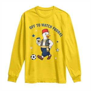 Funny Bosnia Goose Soccer Fan Gift Long Sleeve Shirt Off To Watch Fudbal