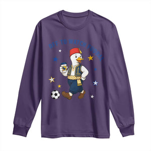 Funny Bosnia Goose Soccer Fan Gift Long Sleeve Shirt Off To Watch Fudbal