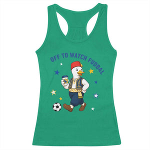 Funny Bosnia Goose Soccer Fan Gift Racerback Tank Top Off To Watch Fudbal