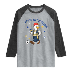 Funny Bosnia Goose Soccer Fan Gift Raglan Shirt Off To Watch Fudbal