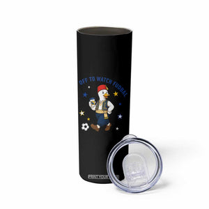 Funny Bosnia Goose Soccer Fan Gift Skinny Tumbler Off To Watch Fudbal