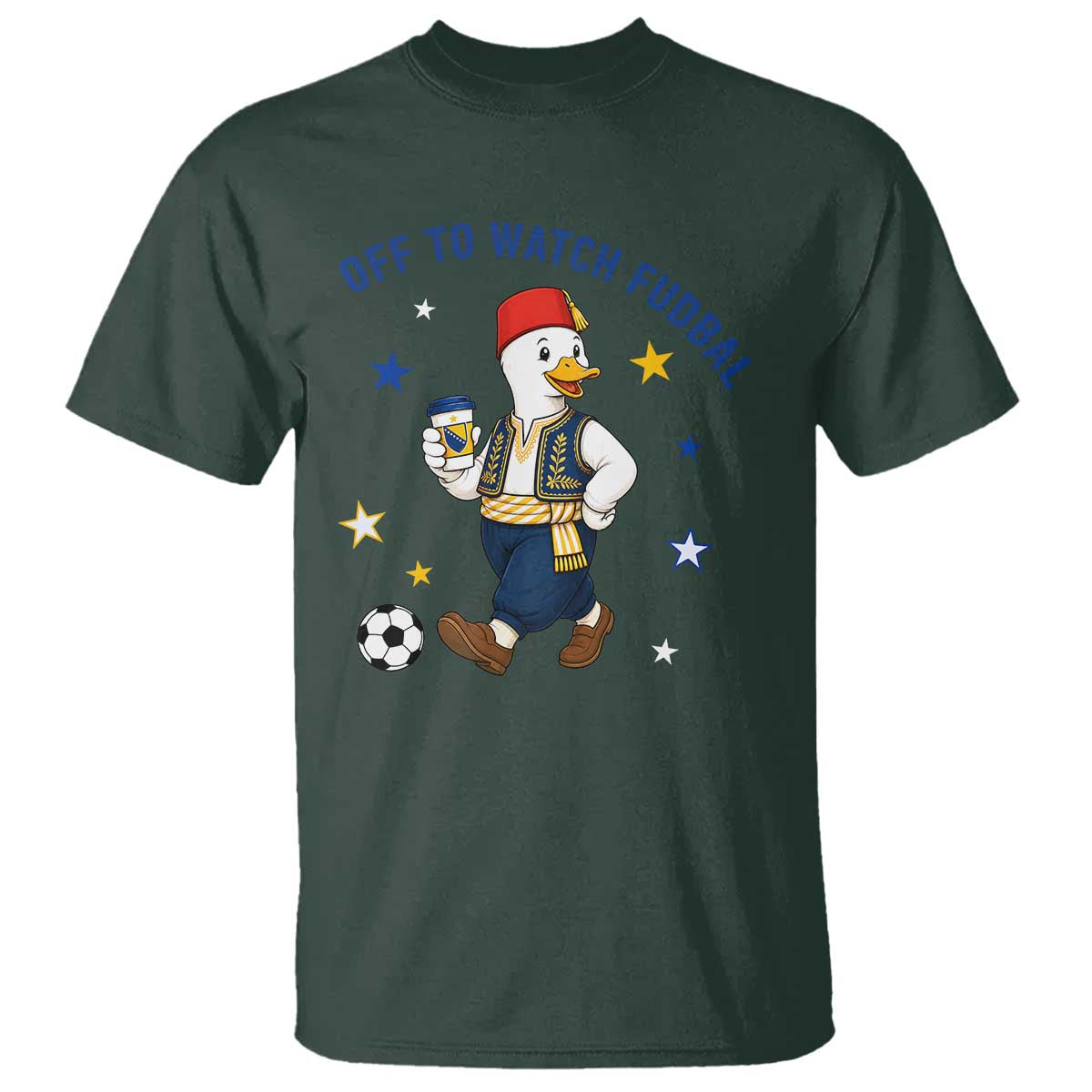 Funny Bosnia Goose Soccer Fan Gift T Shirt Off To Watch Fudbal