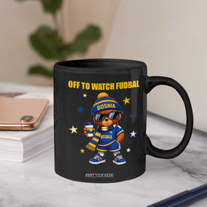 Funny Bosnia Teddy Bear Game Day Gift Coffee Mug Off To Watch Fudbal