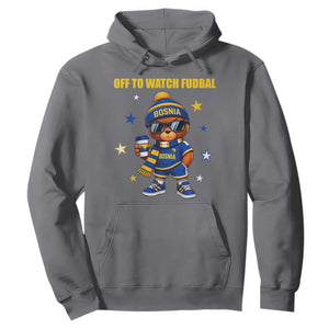 Funny Bosnia Teddy Bear Game Day Gift Hoodie Off To Watch Fudbal