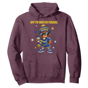 Funny Bosnia Teddy Bear Game Day Gift Hoodie Off To Watch Fudbal