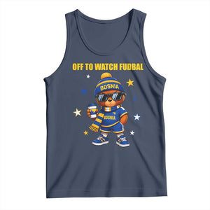 Funny Bosnia Teddy Bear Game Day Gift Tank Top Off To Watch Fudbal