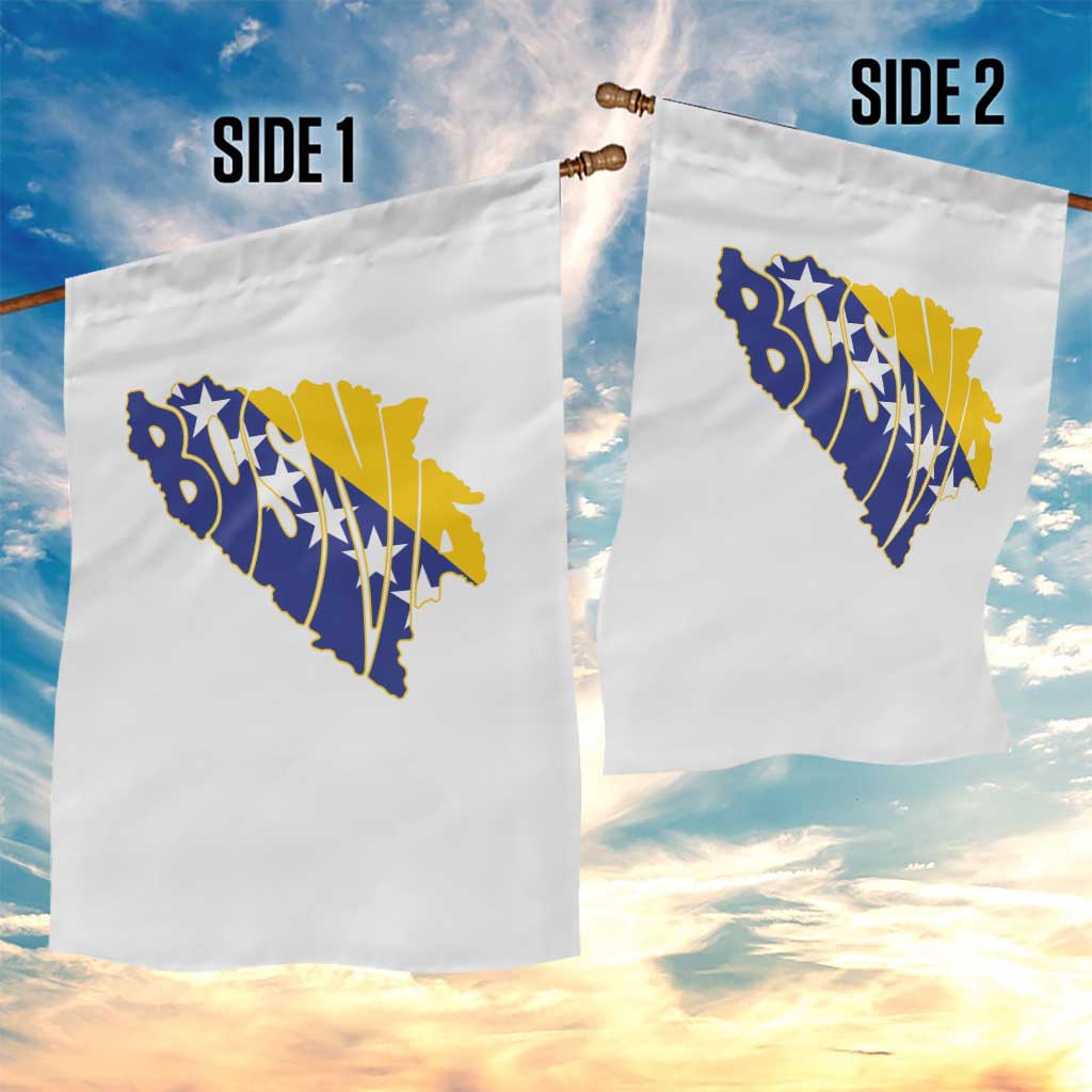 Bosnia And Herzegovina Word Art Map Garden Flag Bosnian Pride Gift