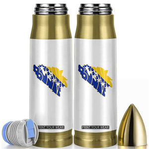 Bosnia And Herzegovina Word Art Map Bullet Tumbler Bosnian Pride Gift