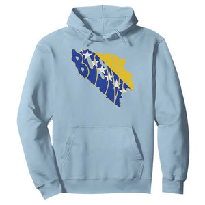 Bosnia And Herzegovina Word Art Map Hoodie Bosnian Pride Gift