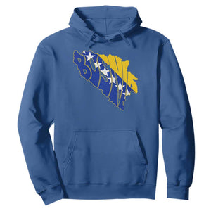 Bosnia And Herzegovina Word Art Map Hoodie Bosnian Pride Gift