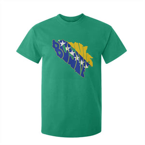 Bosnia And Herzegovina Word Art Map T Shirt For Kid Bosnian Pride Gift