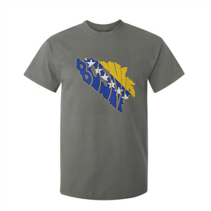 Bosnia And Herzegovina Word Art Map T Shirt For Kid Bosnian Pride Gift