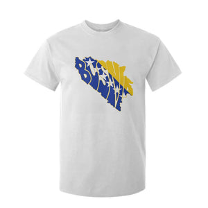 Bosnia And Herzegovina Word Art Map T Shirt For Kid Bosnian Pride Gift