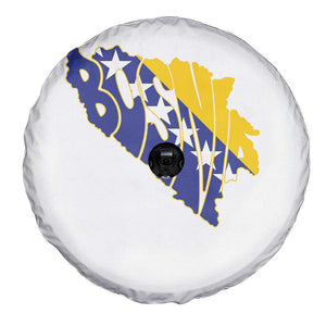 Bosnia And Herzegovina Word Art Map Spare Tire Cover Bosnian Pride Gift