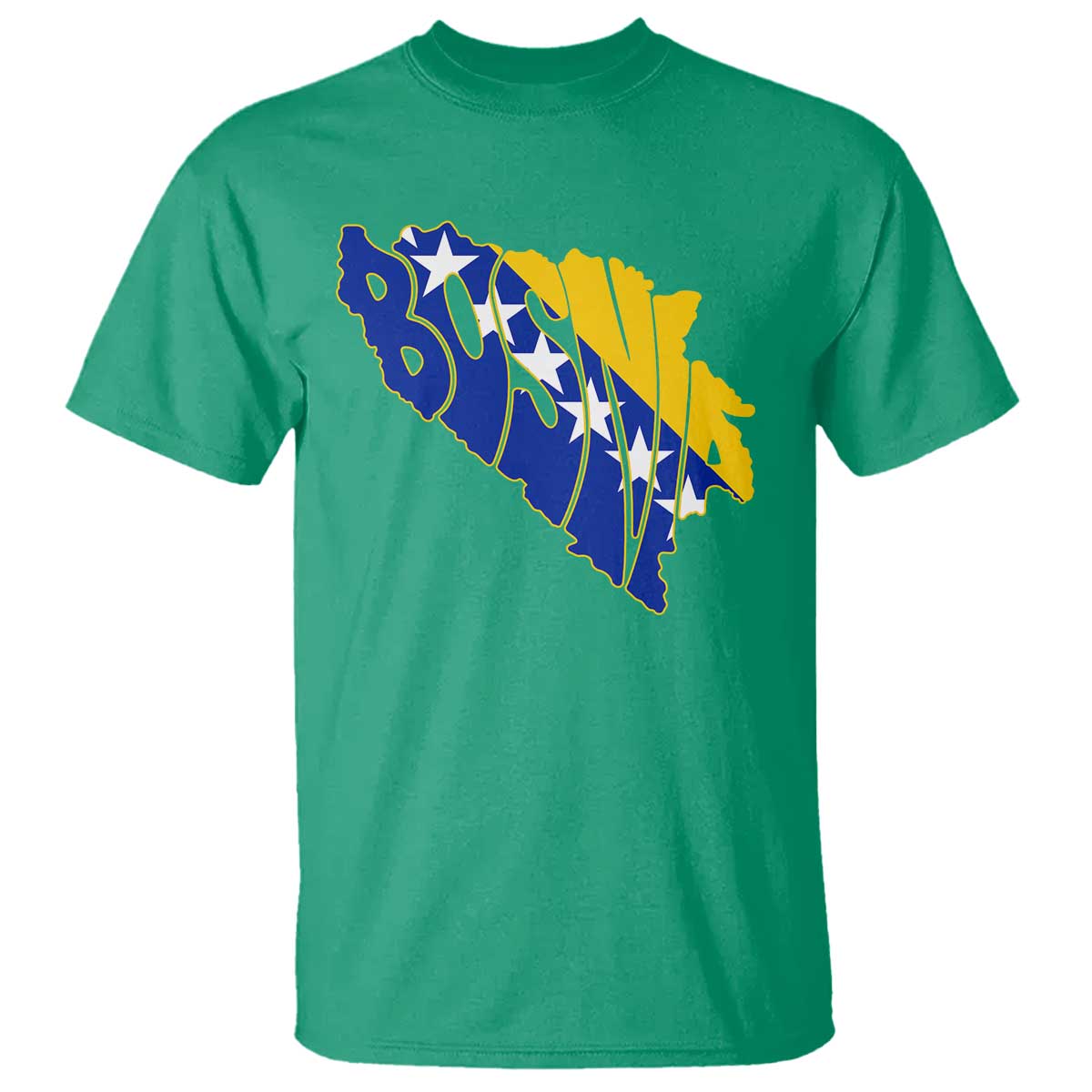 Bosnia And Herzegovina Word Art Map T Shirt Bosnian Pride Gift